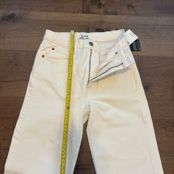 RE/DONE Women's Originals 70's Straight Jeans Vintage White size 24 193-3W7STRT - Picture 2 of 8